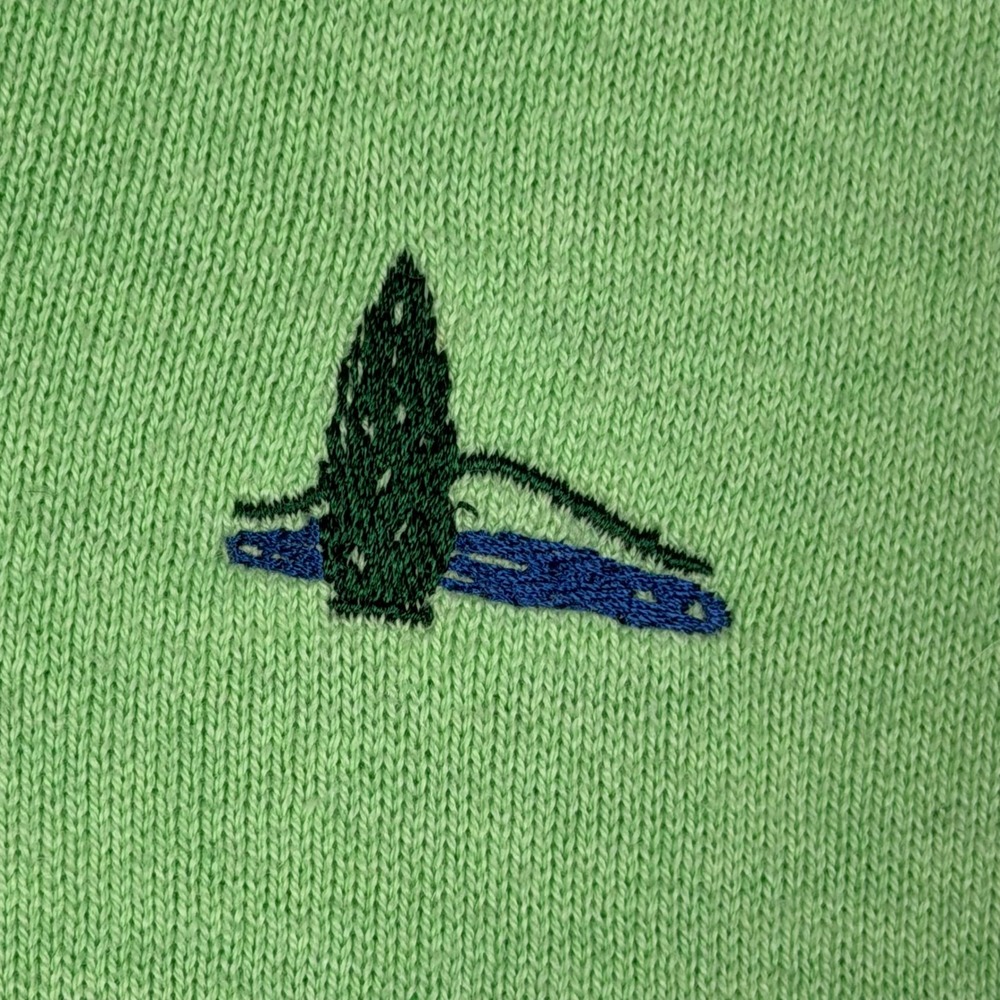 Peter Millar Mens Large Green Sweater Vest Cotton Cashmere Golf Preppy - Picture 6 of 11